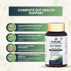 MyoLabz Gut Reset Probiotics Capsules | 11 Probiotic Strains (2 Billion CFU Each) + Isabgol & Peppermint | Digestion, Bloating & Gut Health | 60 Capsules
