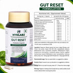 MyoLabz Gut Reset Probiotics Capsules | 11 Probiotic Strains (2 Billion CFU Each) + Isabgol & Peppermint | Digestion, Bloating & Gut Health | 60 Capsules