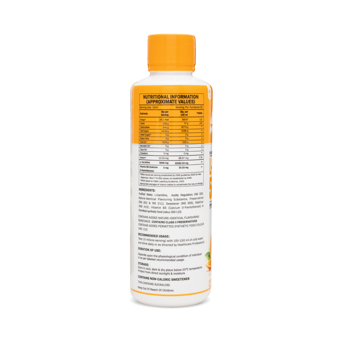 L Carnitine Orange Flavour