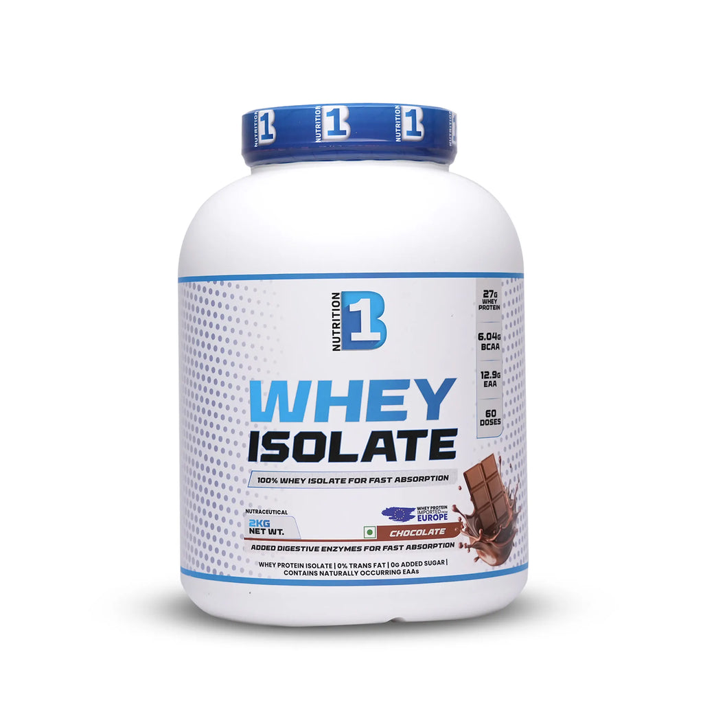 B1 Whey Isolate (2kg, 60 Servings) | 100% Whey Isolate for Lean Muscle