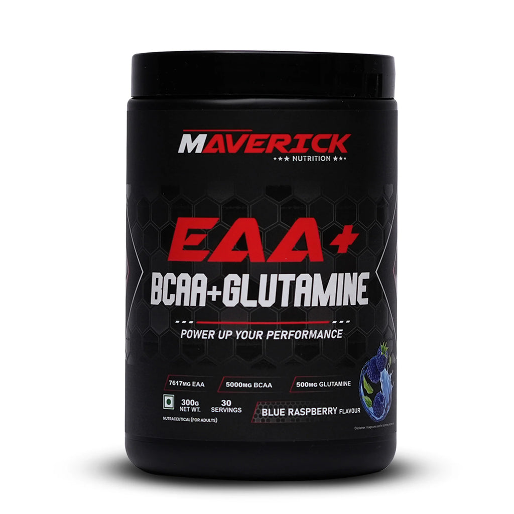Maverick EAA + BCAA + Glutamine (300g) | 30 Servings | Advanced Amino Performance Formula