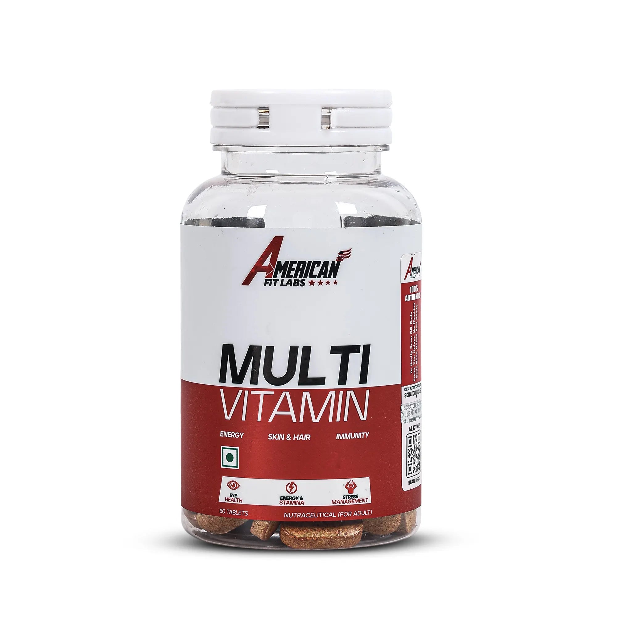 American Fit Labs Multi Vitamin (60 Tablets) | Daily Energy, Immunity & Wellness Support