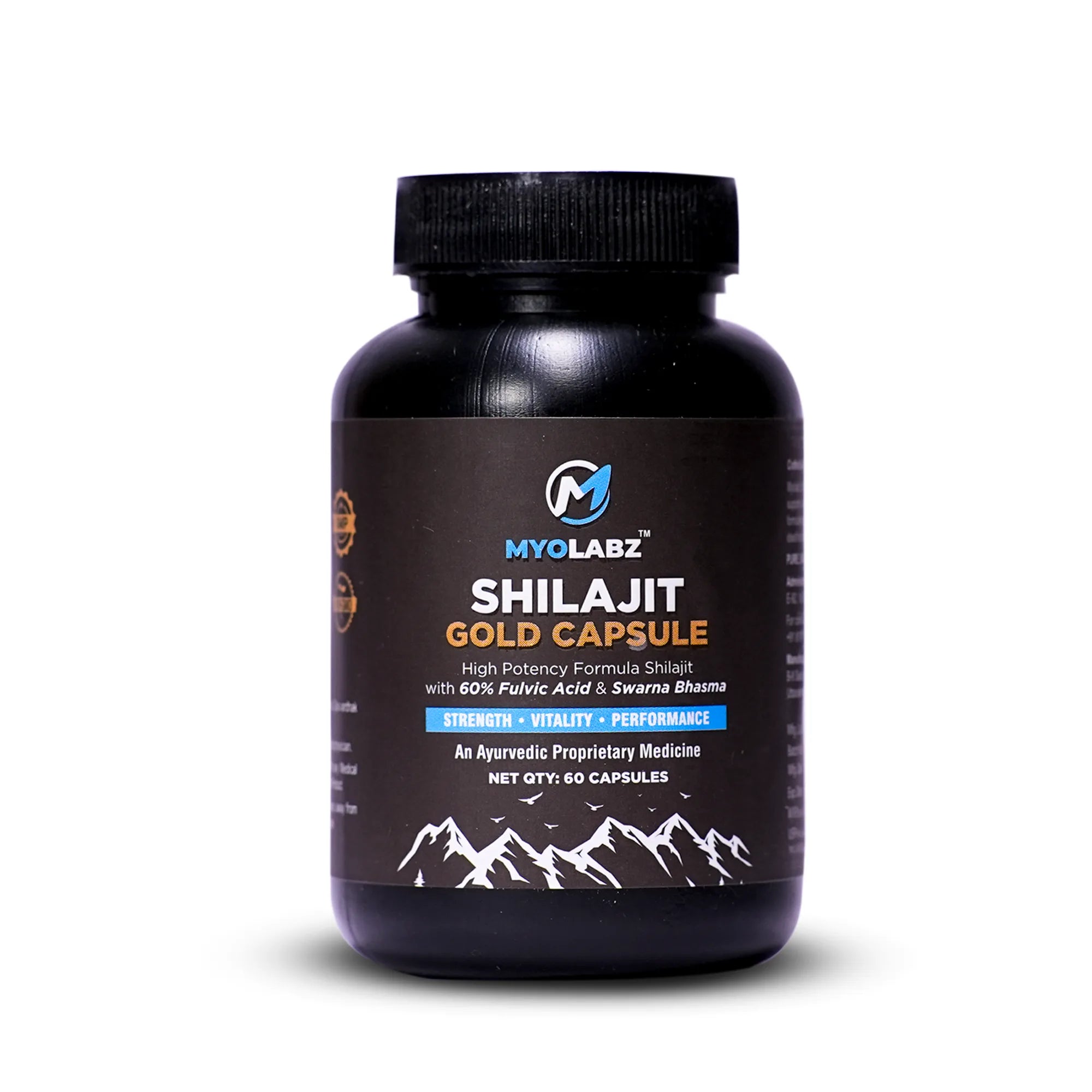 Myolabz Shilajit Gold Capsules (60 Capsules) | Ayurvedic Proprietary Medicine