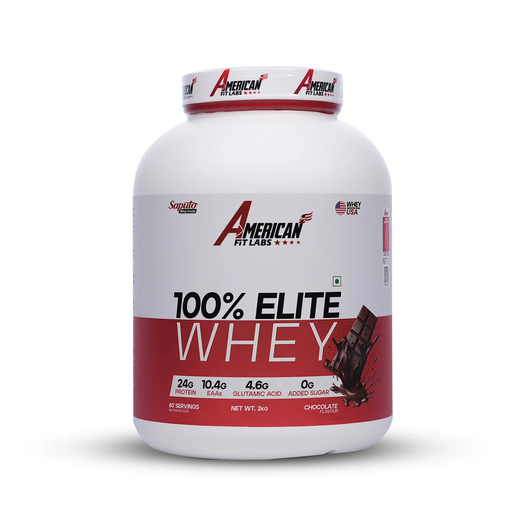 American Fit Labs 100% Elite Whey Protein (2kg) | 60 Servings | Chocolate