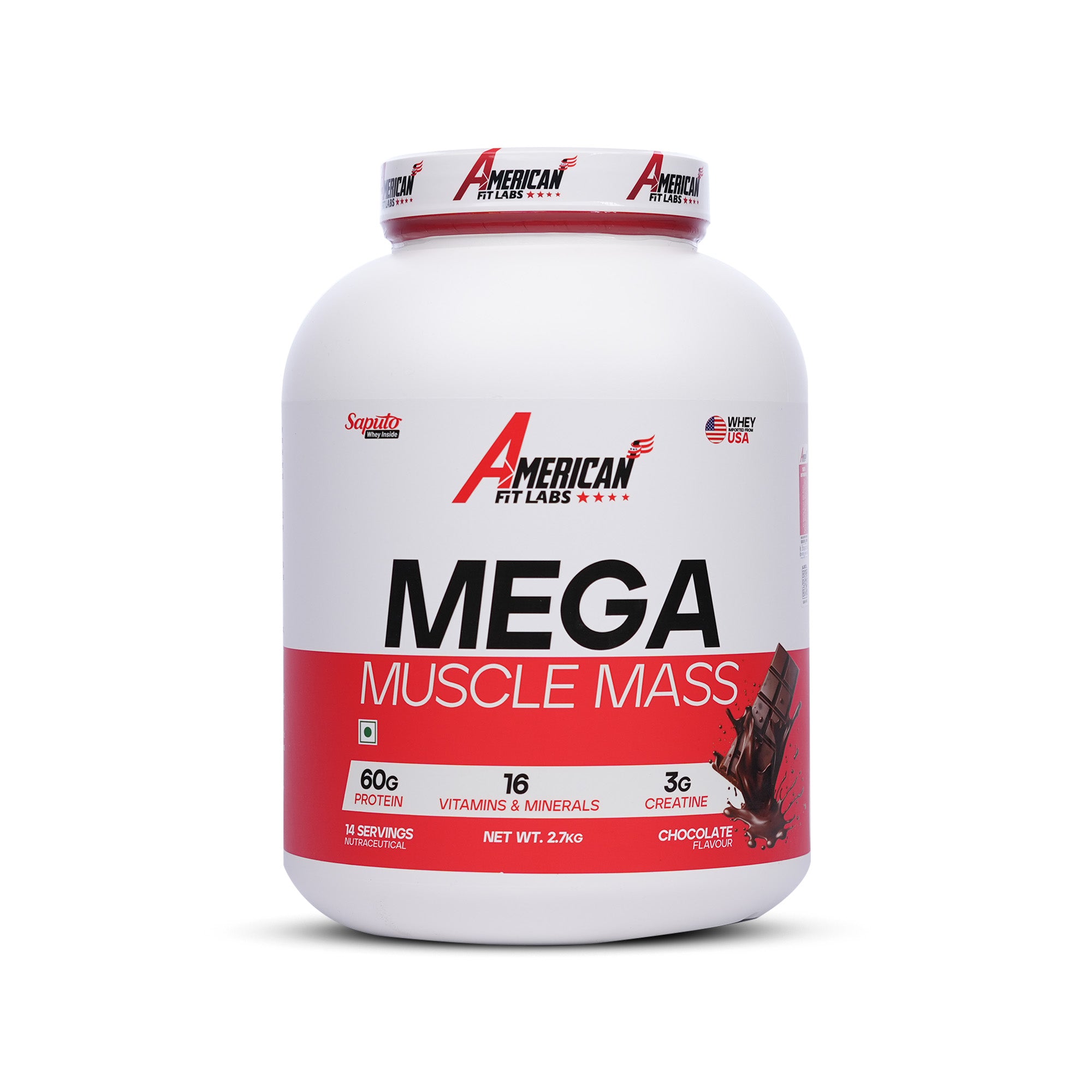 American Fit Labs Mega Muscle Mass 2.7kg | 14 Servings (Chocolate)