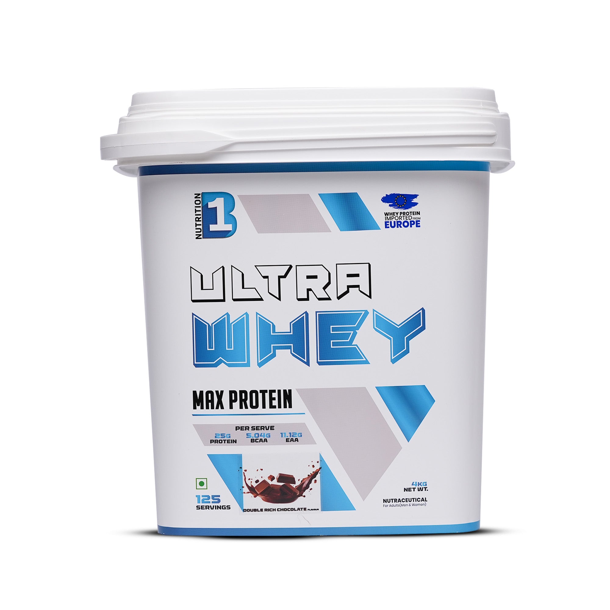 B1 Ultra Whey Protein 4kg | 125 Servings (Chocolate)