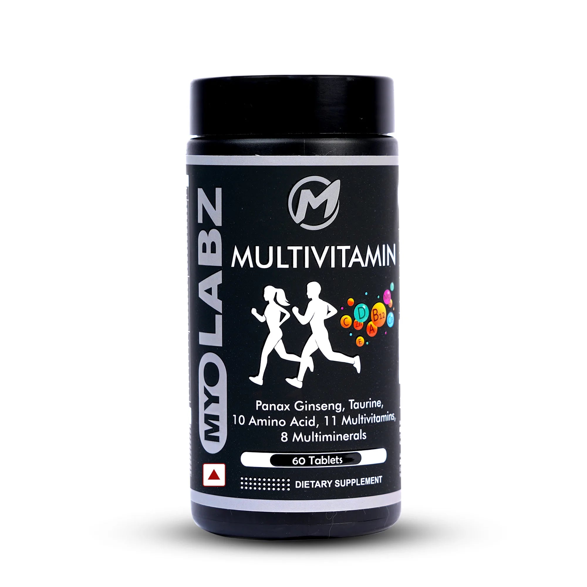 Myolabz Multivitamin Tablets (60 Tablets) | Vitamins, Minerals, Amino Acids with Ginseng