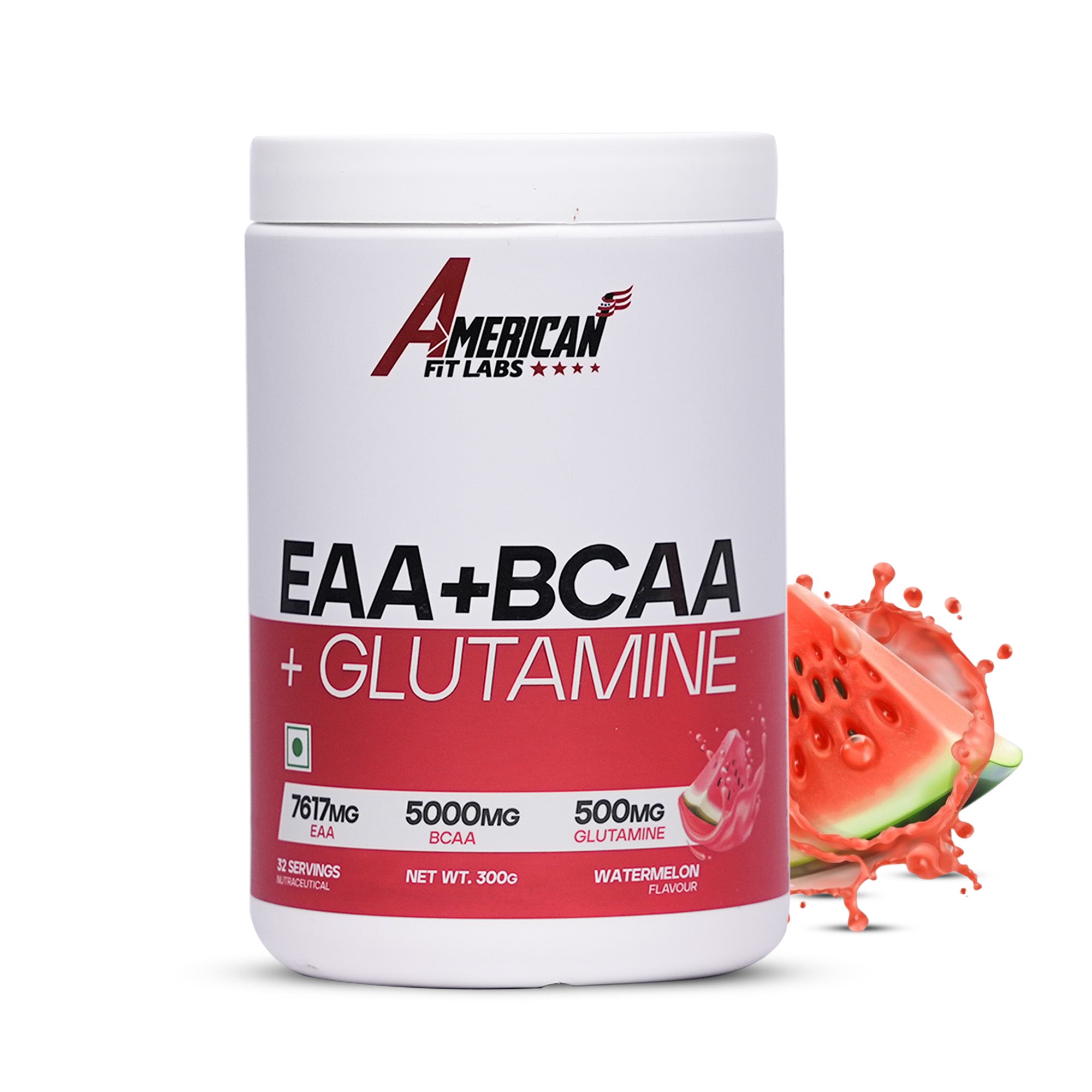American Fit Labs EAA + BCAA + Glutamine (32 Servings, 300g) | Watermelon