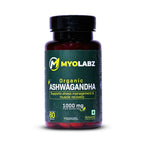 Myolabz Organic Ashwagandha Tablets (60 Tablets) | Supports Stress Management & Muscle Recovery