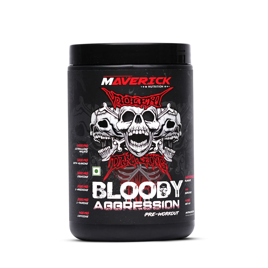 Maverick Bloody Aggression Pre-Workout (Watermelon, 44 Servings, 418g)