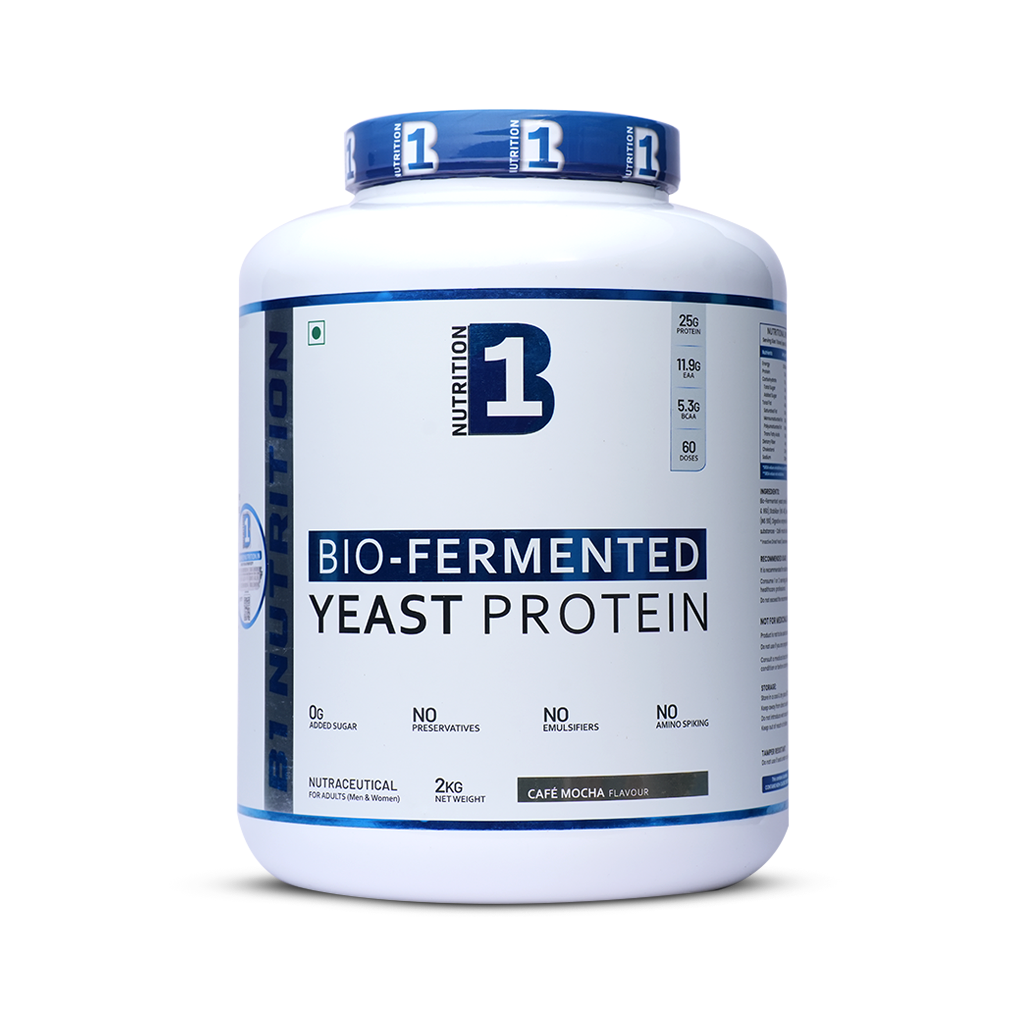 B1 Nutrition Bio-Fermented Yeast Protein 2kg Cafe Mocha Flavour