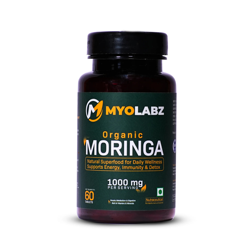 Myolabz Organic Moringa Tablets (60 Tablets) | Natural Superfood for Daily Wellness
