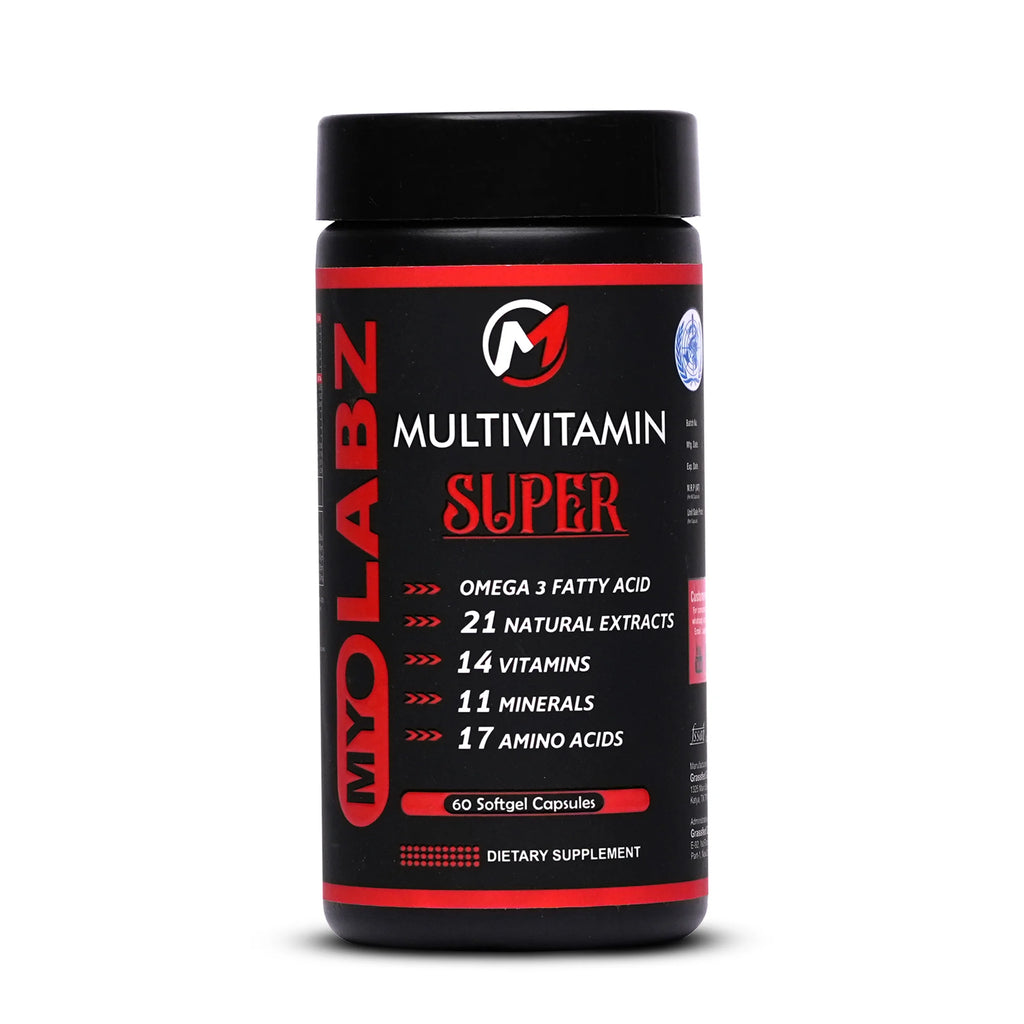 Myolabz Super Multivitamin Softgel Capsules (60 Capsules) | Daily Nutrition & Vitality Support