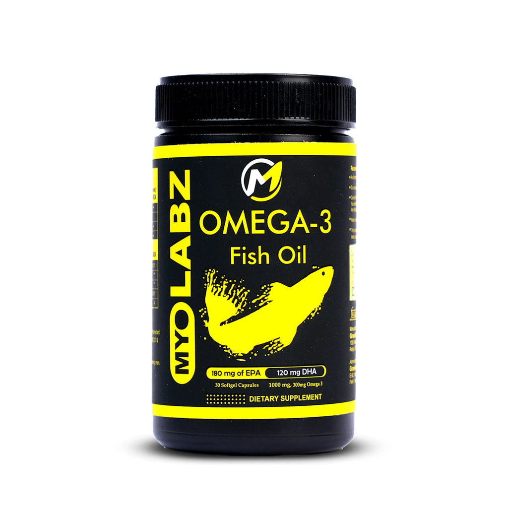 Myolabz Omega-3 Fish Oil Capsules | 1000 mg Fish Oil with EPA & DHA