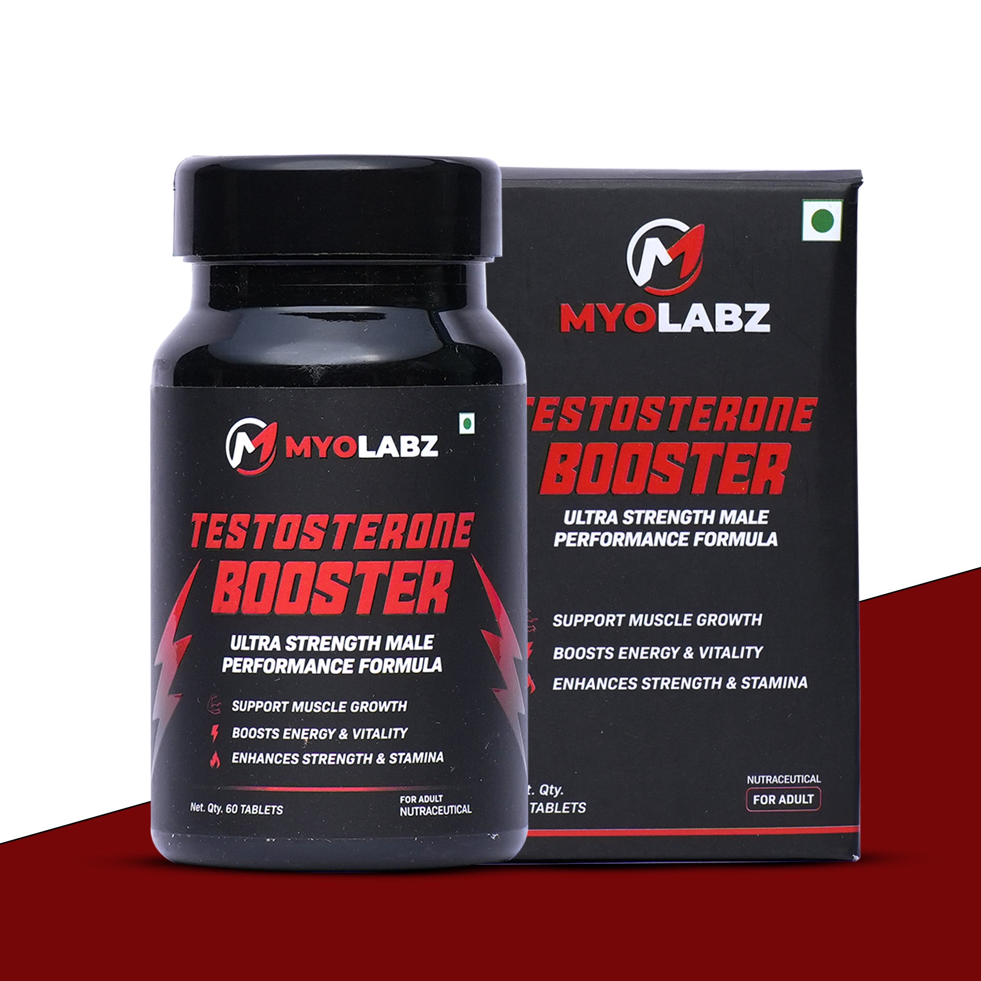 Myolabz Testosterone Booster Ultra Strength Male Performance Formula (60 Tablets)