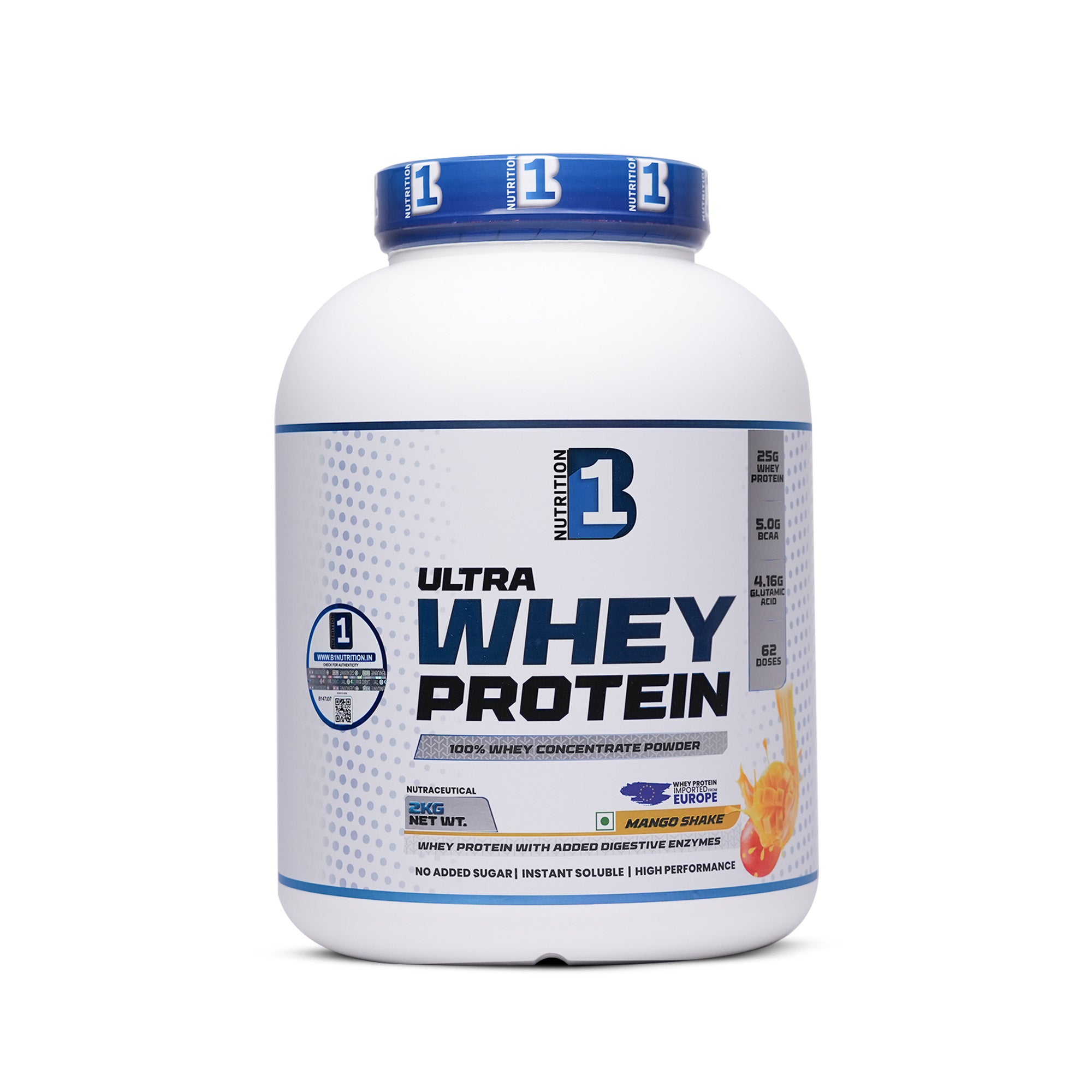 B1 Ultra Whey Protein 2kg | 60 Servings (Chocolate / Mango)
