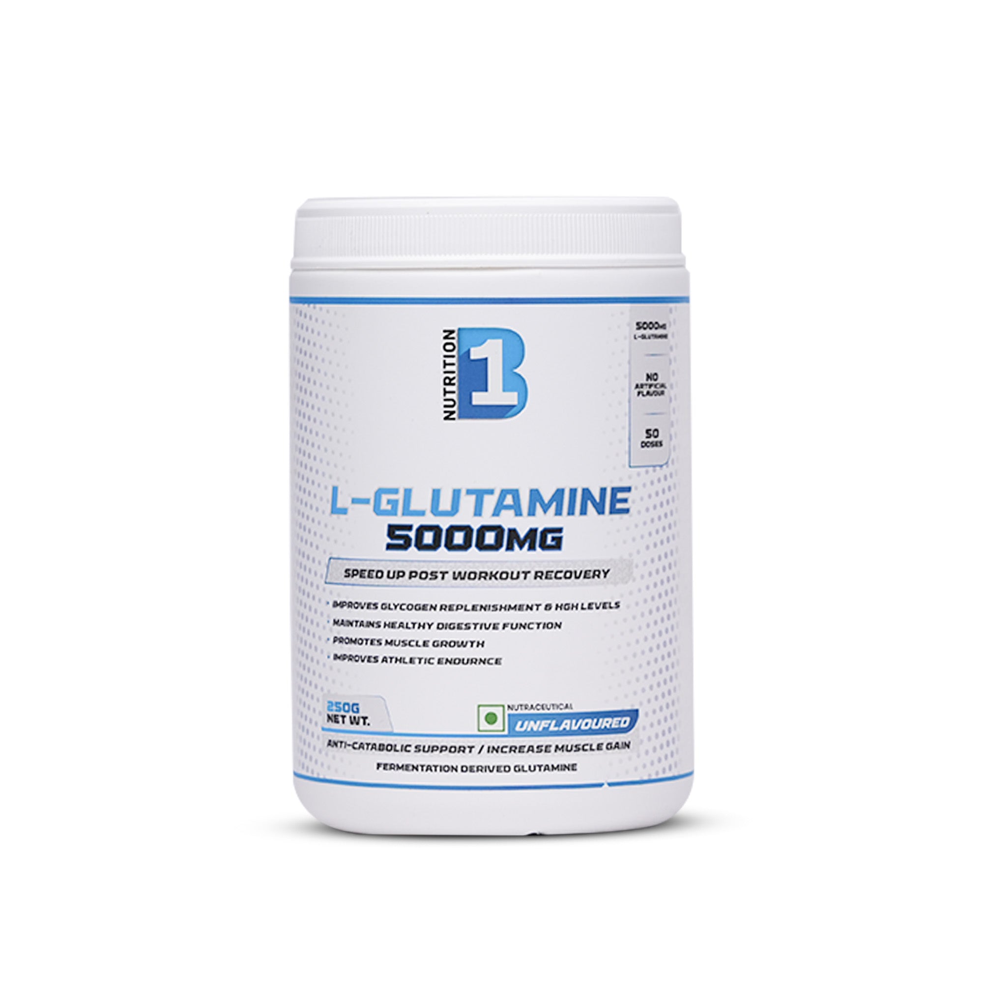 B1 Nutrition L-Glutamine 5000mg Unflavoured 250g