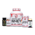23 Product US Farm Nitro Iso Wellness Mega Stack – Nitro Iso Whey, BCAA + EAA + Glutamine, Salmon Omega-3 & MyoLabz Supplements