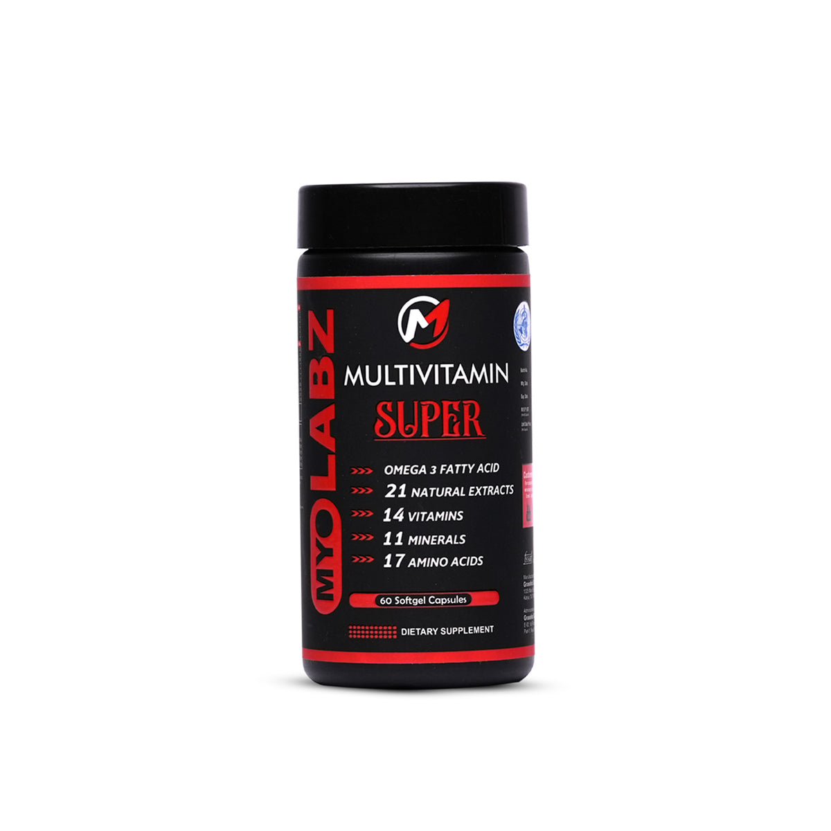 3-PRODUCT SUPER MULTIVITAMIN DEAL — MyoLabz Super Multivitamin 60 Softgel Capsules × 3