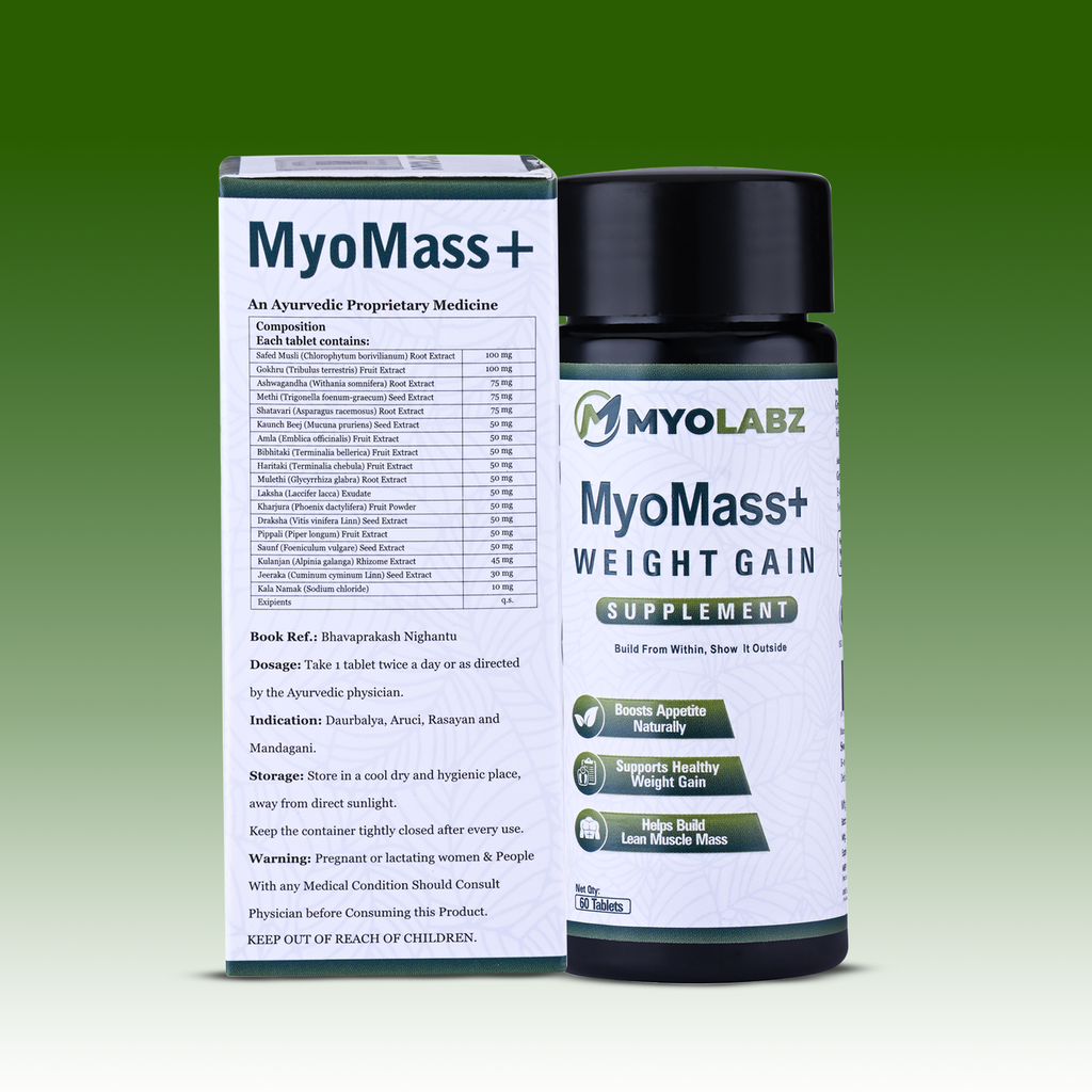 Myolabz MyoMass+ Weight Gain Supplement (60 Tablets)