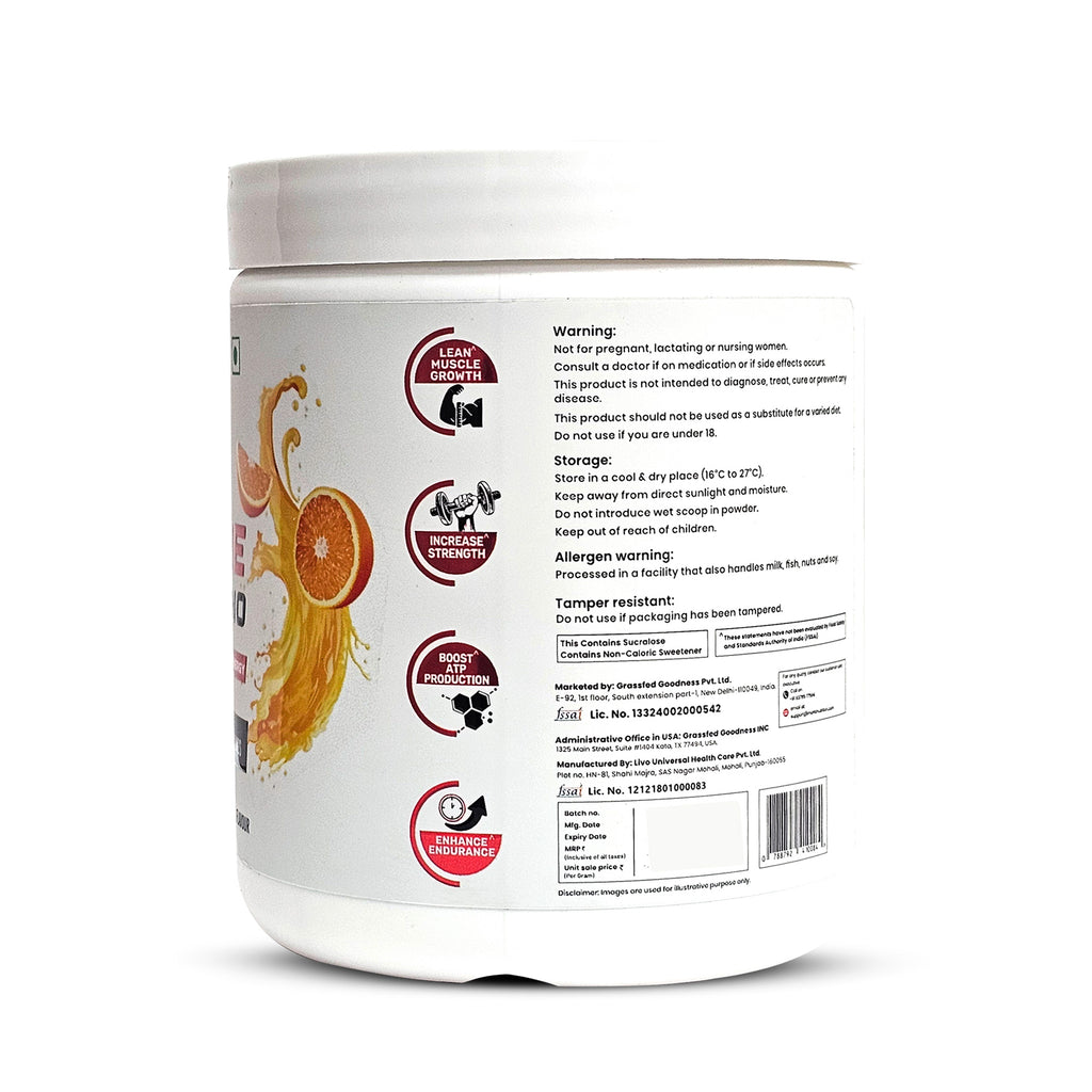 Mark1 Nutrition Micro Creatine HCL + Mono 250g Orange Flavour