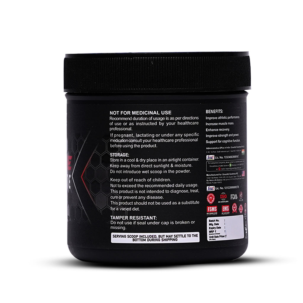 Maverick Nutrition Micronised Creatine Monohydrate (100g | 33 Servings) | Unflavoured | 3000 mg Creatine per Serving