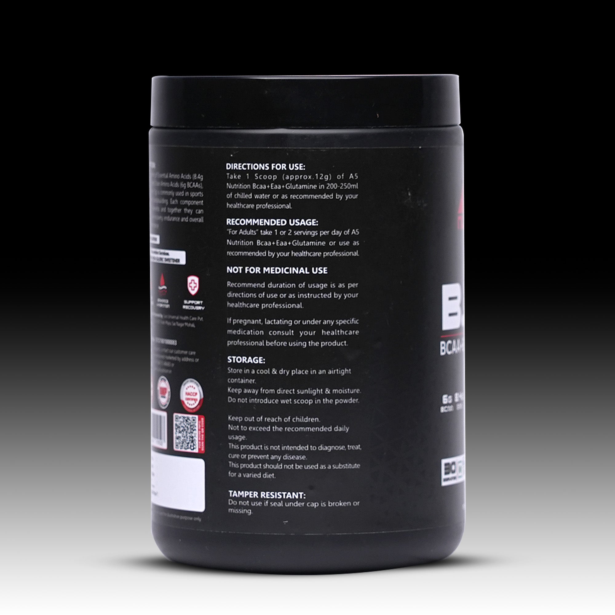 A5 Nutrition B.E.G. (BCAA + EAA + Glutamine) (30 Servings, 360g) | Blue Raspberry