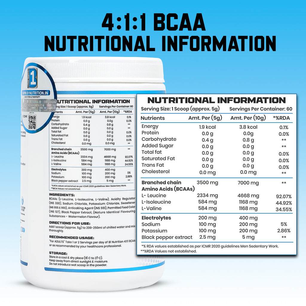 BCAA Strength Stack Pack of 4 – B1 BCAA 4:1:1, Creatine 250 g, Beetroot & Multivitamin for Strength & Recovery