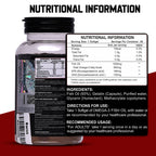 Maverick Nutrition Omega-3 Fish Oil (60 Softgels) | 1000 mg Fish Oil | 180 mg EPA + 120 mg DHA | Enteric Coated