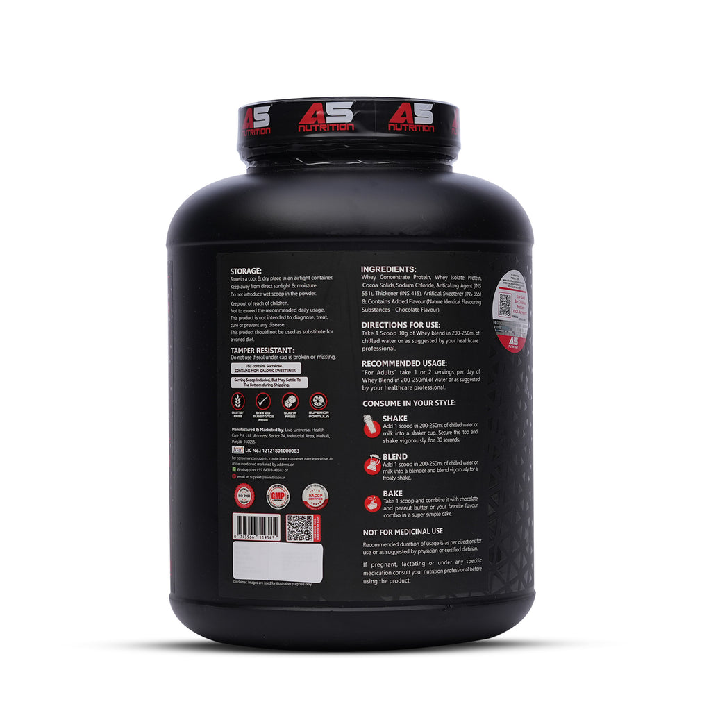 A5 Nutrition Whey Blend Protein 3kg | 100 Servings Chocolate