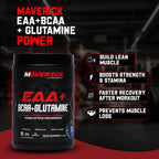 Maverick EAA + BCAA + Glutamine (300g) | 30 Servings | Advanced Amino Performance Formula