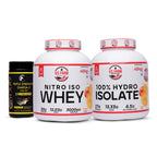 8-PRODUCT U.S. Farm Isolate Mega Stack — U.S. Farm 100% Hydro Isolate 4 LBS × 3 • U.S. Farm Nitro Iso Whey 4 LBS × 1 • MyoLabz Triple Strength Fish Oil 60 × 4