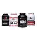 8-PRODUCT Big Tub Protein Clearance — American Fit Labs Explosive Nitro Whey 2 KG × 3 • U.S. Farm Nitro Iso Whey 4 LBS × 2 • Maverick Anabolic Whey Nitro 2 KG × 1 • A5 Massive Lean Gainer 4 KG × 2