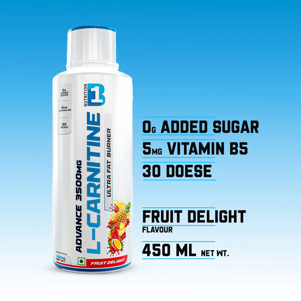 B1 Nutrition L-Carnitine Advance 3500 mg Liquid (450 ml, 30 Servings)