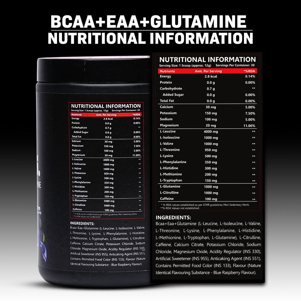 A5 Nutrition BEG BCAA EAA Glutamine 360g | 30 Servings Recovery