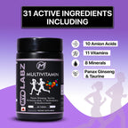 Myolabz Multivitamin Tablets (30 Tablets) | Vitamins, Minerals, Amino Acids with Ginseng