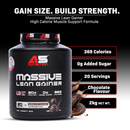 A5 Nutrition Massive Lean Gainer 2kg | 20 Servings Chocolate
