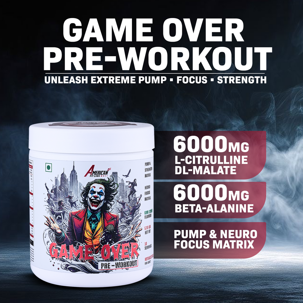 American Fit Labs Game Over Pre-Workout (30 Servings, 510g) | Kiwi Lychee
