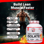 U.S. Farm 100% Hydro Isolate Whey Protein (51 Servings, 4 lbs) | Alphonso Mango