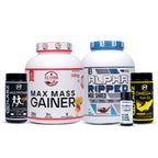25-PRODUCT WEIGHT GAIN BULK BLAST — US Farm Max Mass Gainer 2.7 kg × 6 • B1 Ultra Whey Protein 2 kg × 1 • MyoLabz MyoMass+ Weight Gain 60 Tablets × 6 • MyoLabz Regular Multivitamin 60 Tablets × 6 • MyoLabz Regular Omega-3 60 Softgels × 6