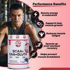 U.S Farm BCAA + EAA + Gluta (25 Servings, 250g) | Blue Raspberry,Watermelon