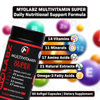 Myolabz Super Multivitamin Softgel Capsules (60 Capsules) | Daily Nutrition & Vitality Support