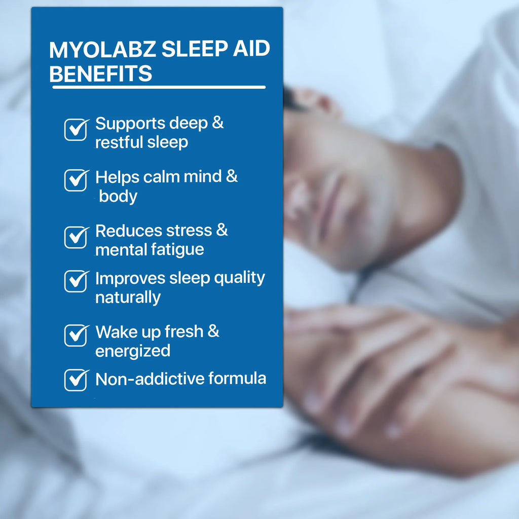 Myolabz Sleep Aid Capsules (60 Capsules) | Natural Sleep Support