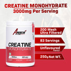 American Fit Labs Creatine Monohydrate (83 Servings, 250g) | Unflavoured