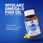 Myolabz Omega-3 Fish Oil 1000mg 30 Capsules | EPA DHA Supplement