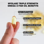 Myolabz Omega-3 Triple Strength Fish Oil Capsules (60 Capsules)