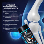 Myolabz Vitamin D3 + K2 (MK-7) Tablets (60 Tablets) | Bone Health & Immunity Support