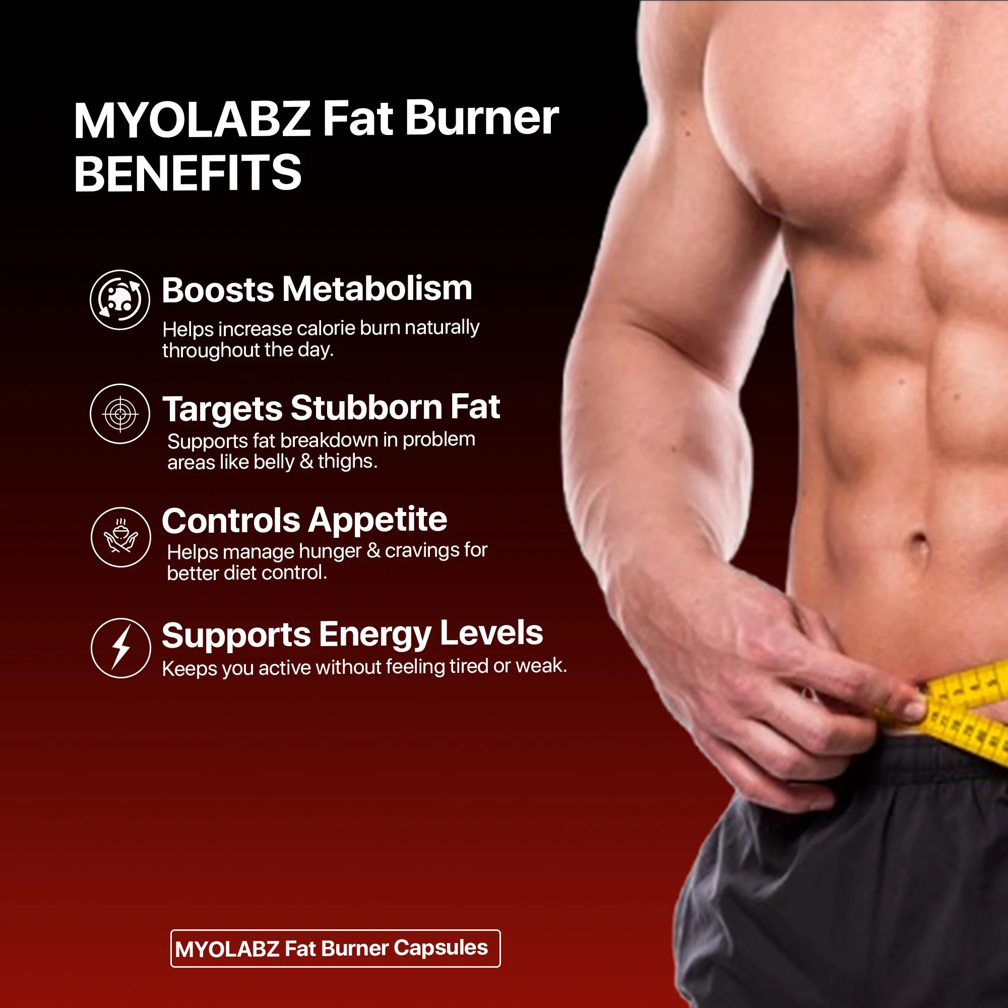 Myolabz Fat Burner Capsules | Dietary Supplement for Metabolic Support