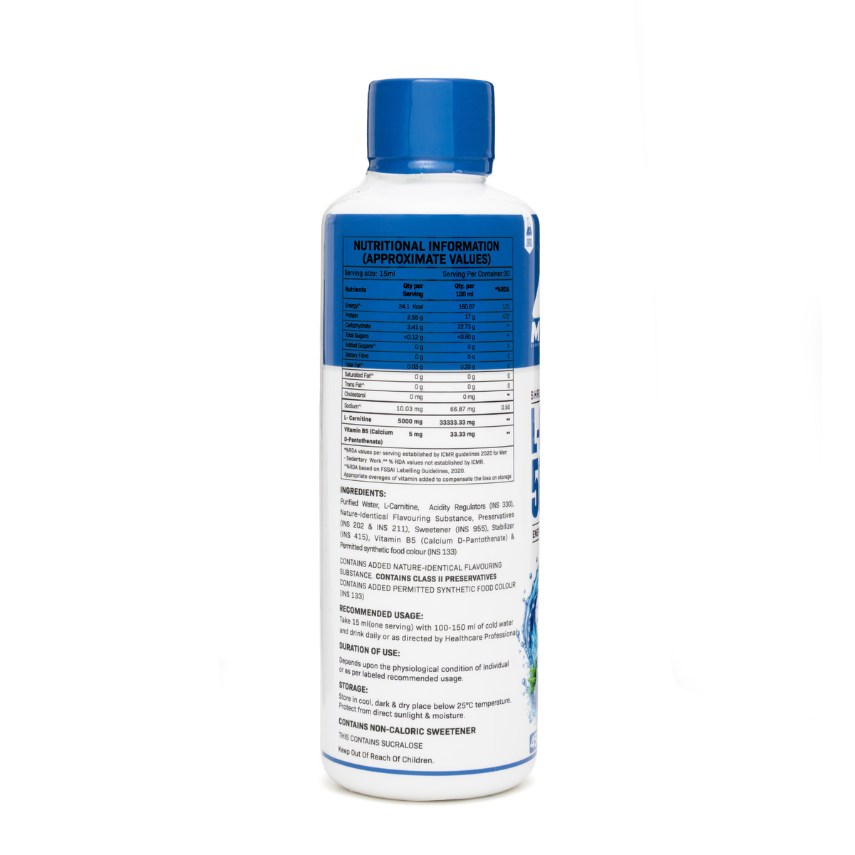 L Carnitine Blue Raspberry Flavour