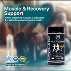 Myolabz Multivitamin Tablets (60 Tablets) | Vitamins, Minerals, Amino Acids with Ginseng